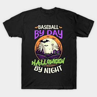 Baseball Halloween Shirt | Baseball Day Halloween Night T-Shirt